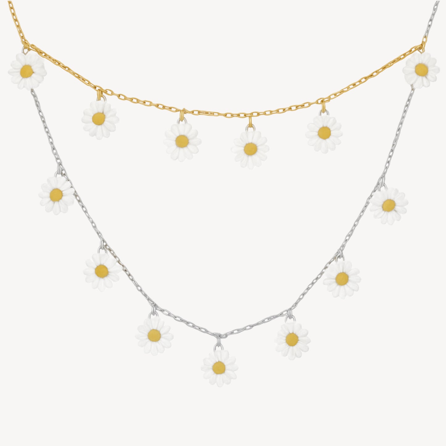 ✨Tiffany Daisy Necklace in hypoallergenic steel available in 2 versions steel or gold plated 💖🌈✨
