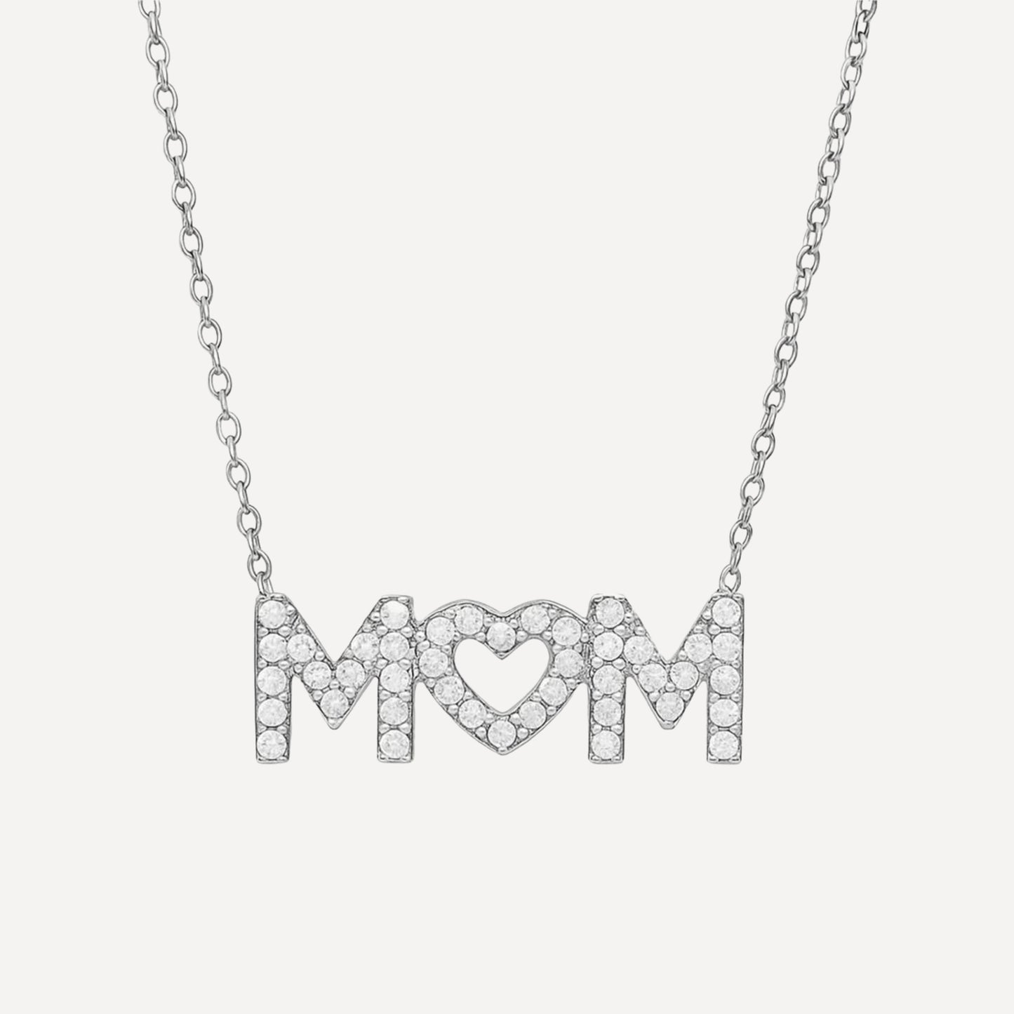 Collana MOM con Pendente Zirconi Splendenti