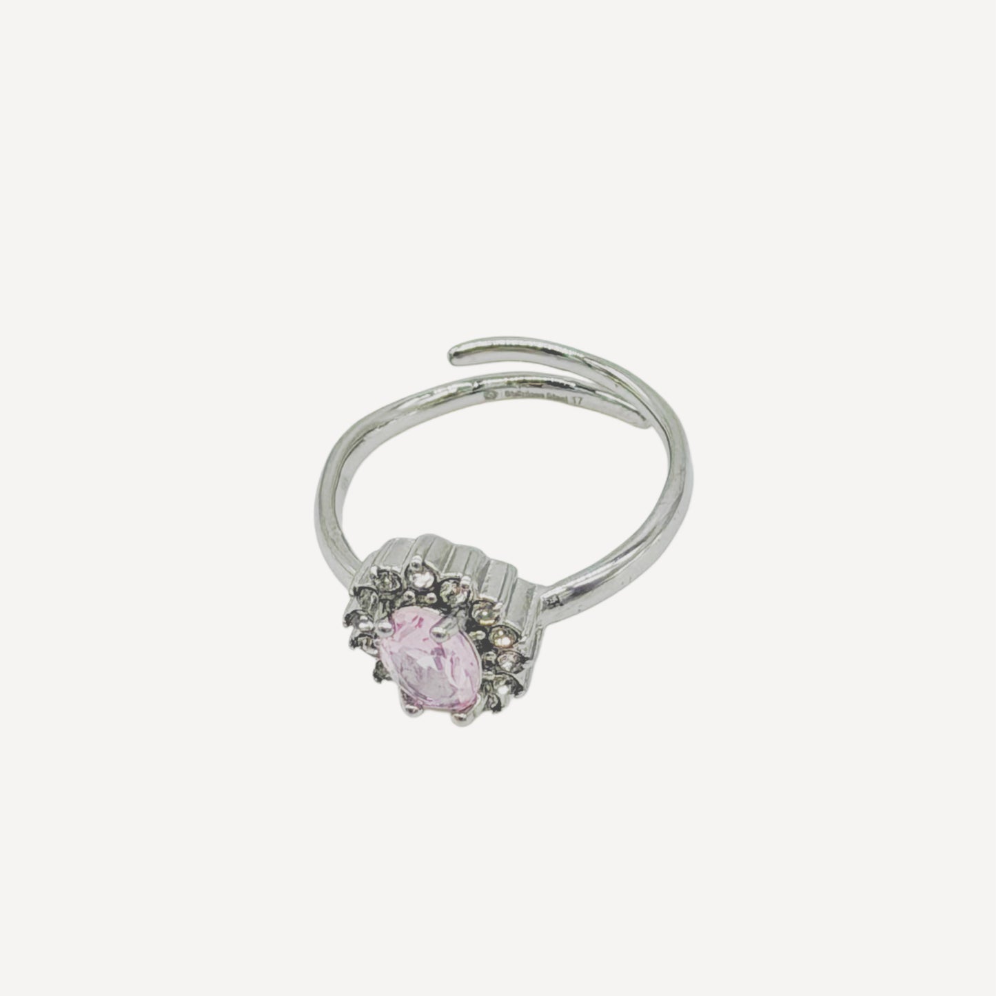 Adjustable BELL Ring with Bell and Rhinestones