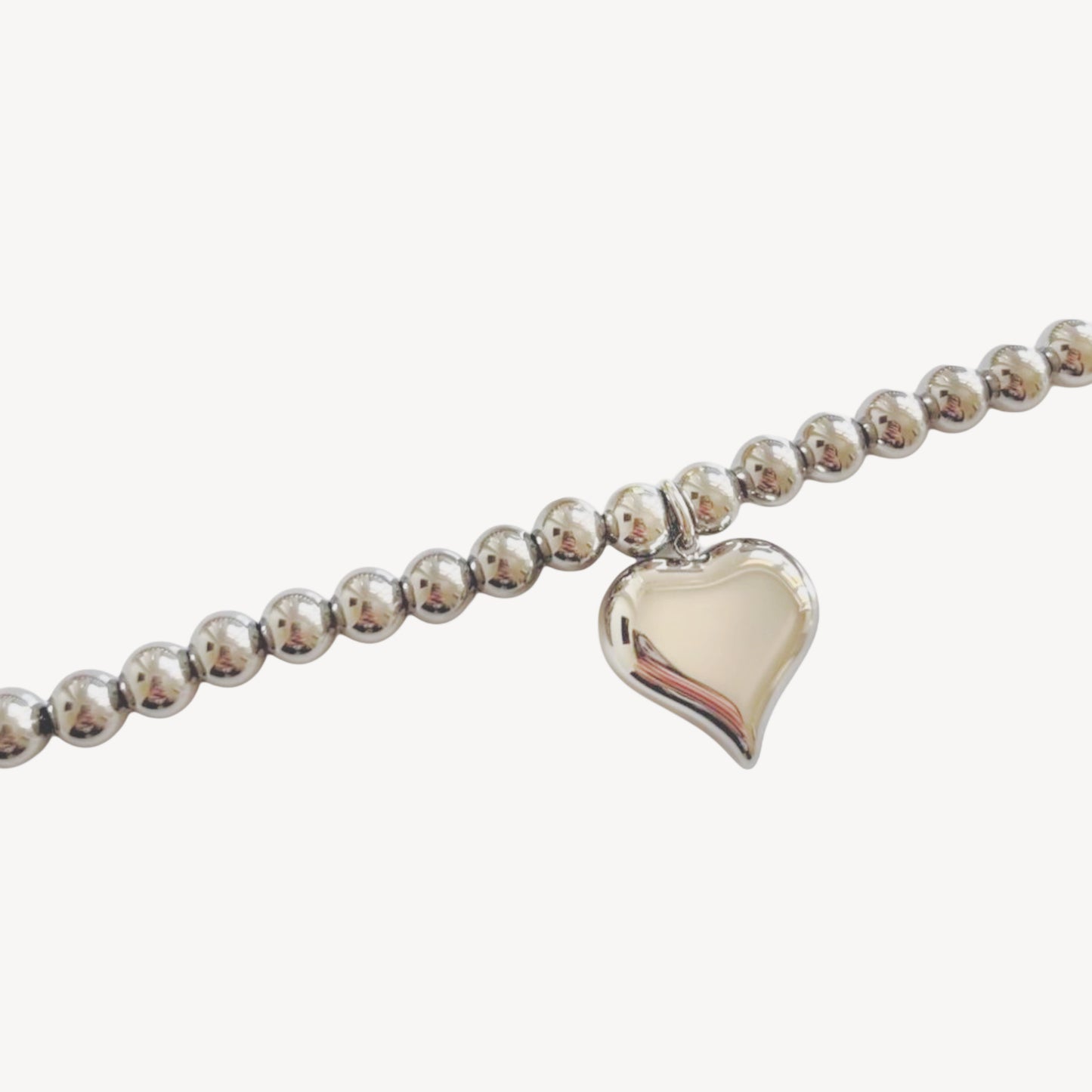 HEART-PENDANT Bracelet with Pearls and Heart