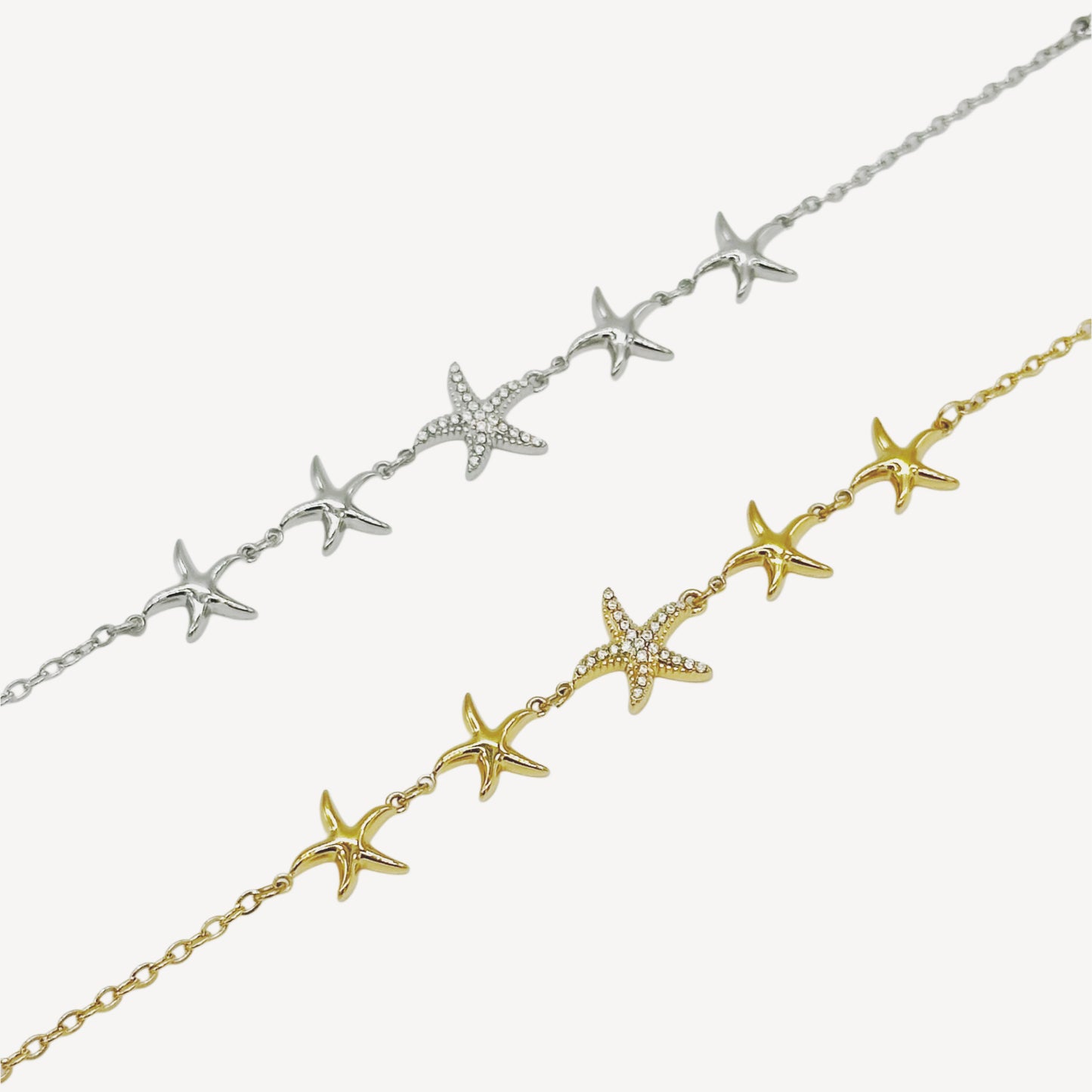 Bracciale STELLA con Stelle Marine e Zirconi Splendenti