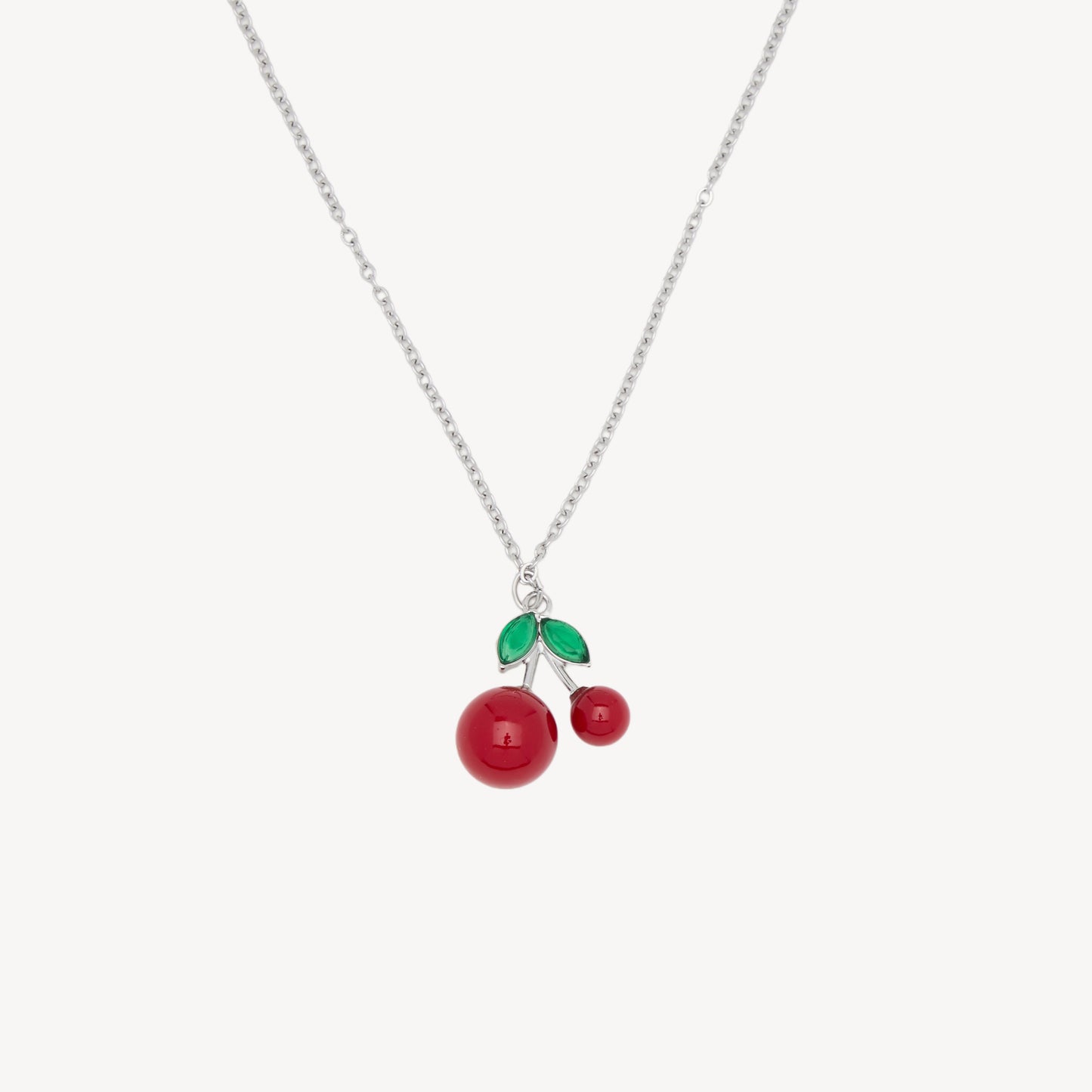 CHERRY Necklace with Stylized Cherries