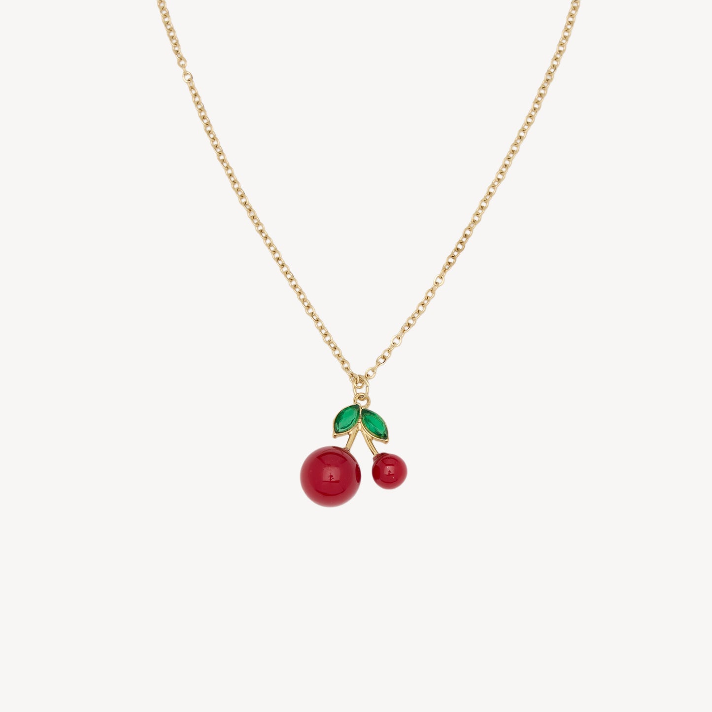 CHERRY Necklace with Stylized Cherries