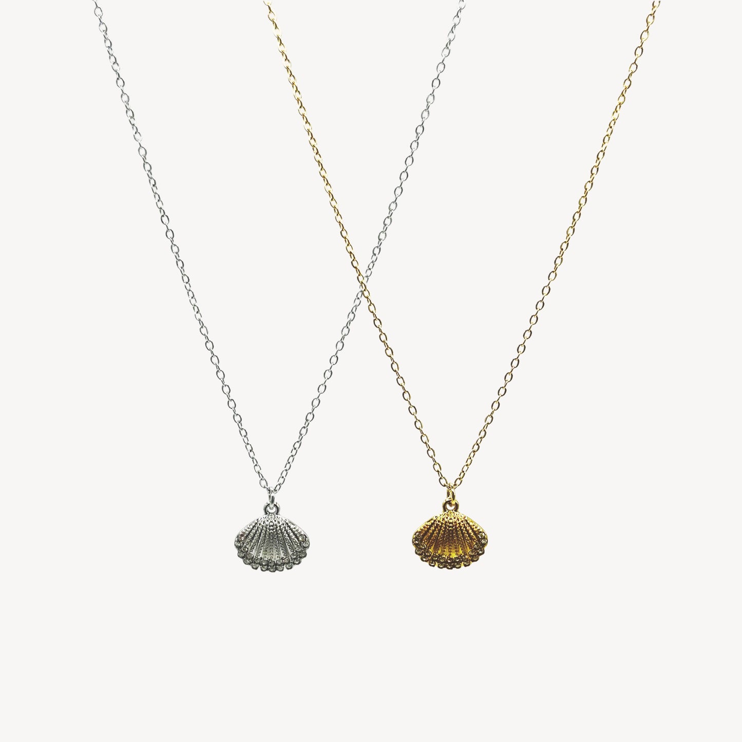 Collana CONCHIGLIA con Pendente e Zirconi Splendenti