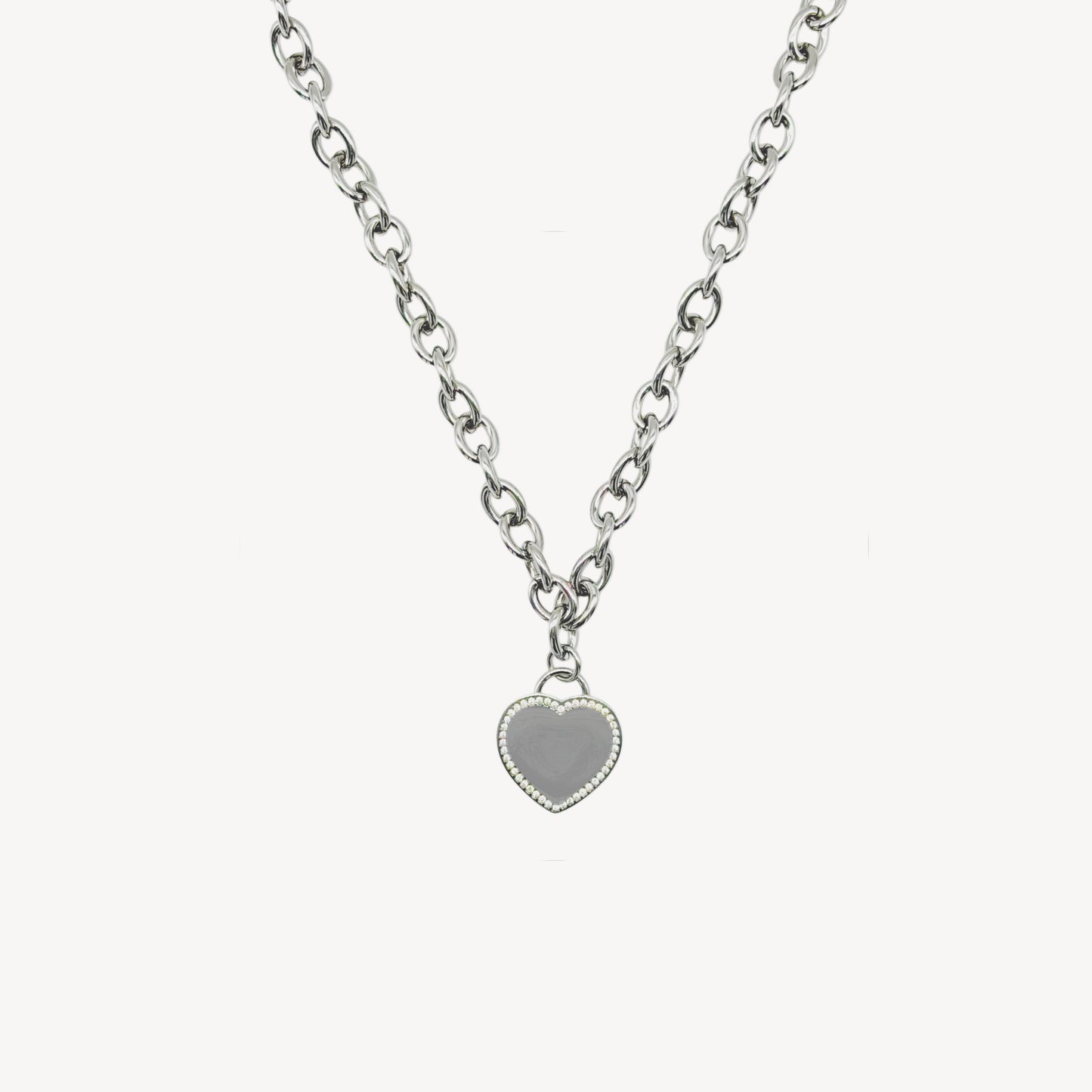 Collana CUORE-STRASS - Incisione LASER Personalizzata!