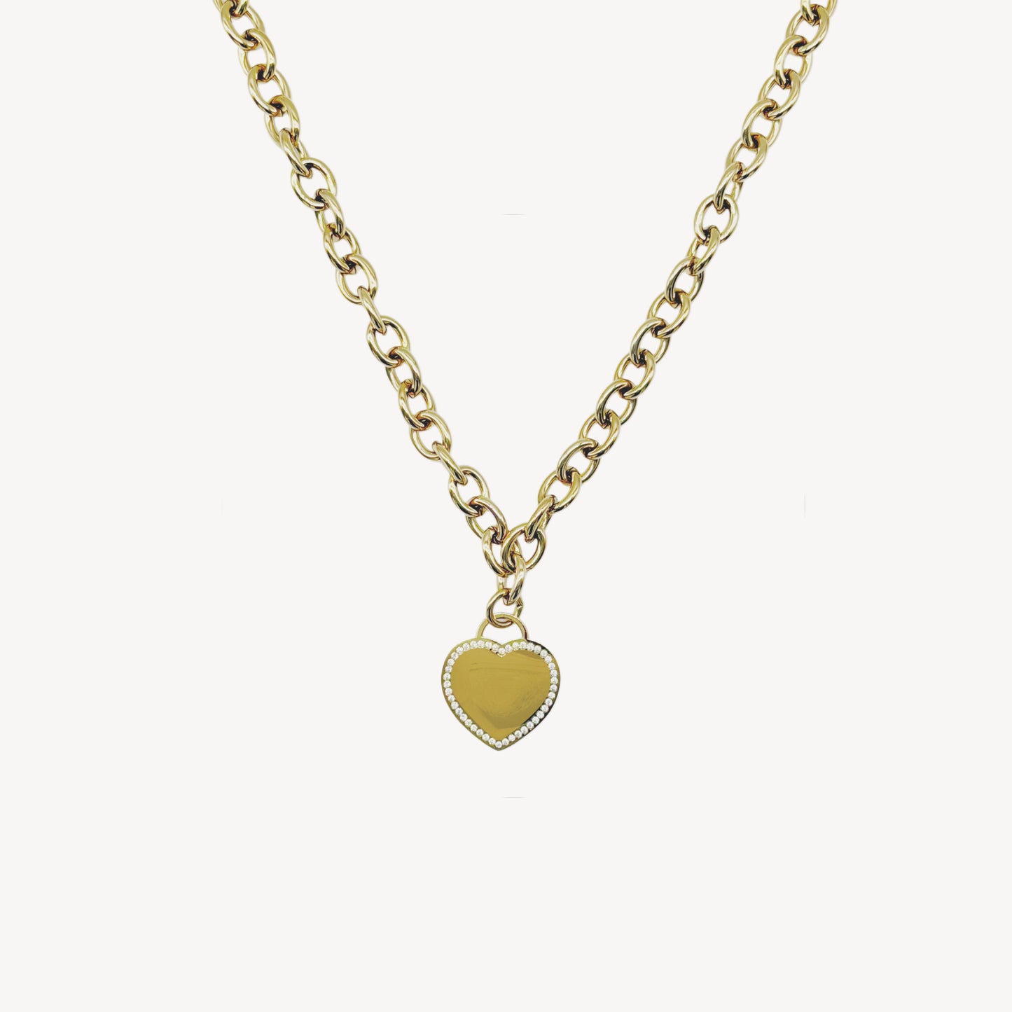 Collana CUORE-STRASS - Incisione LASER Personalizzata!