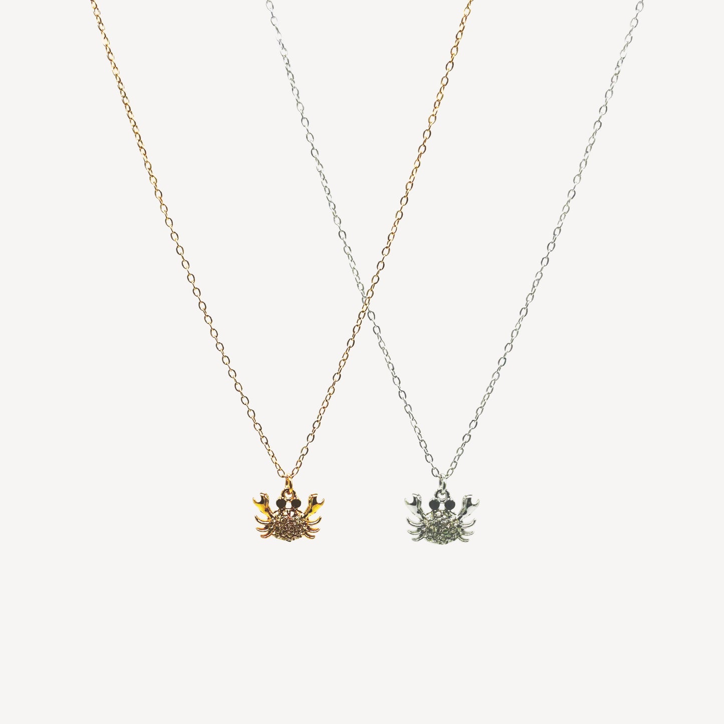 Collana GRANCHIO con Pendente e Zirconi Splendenti