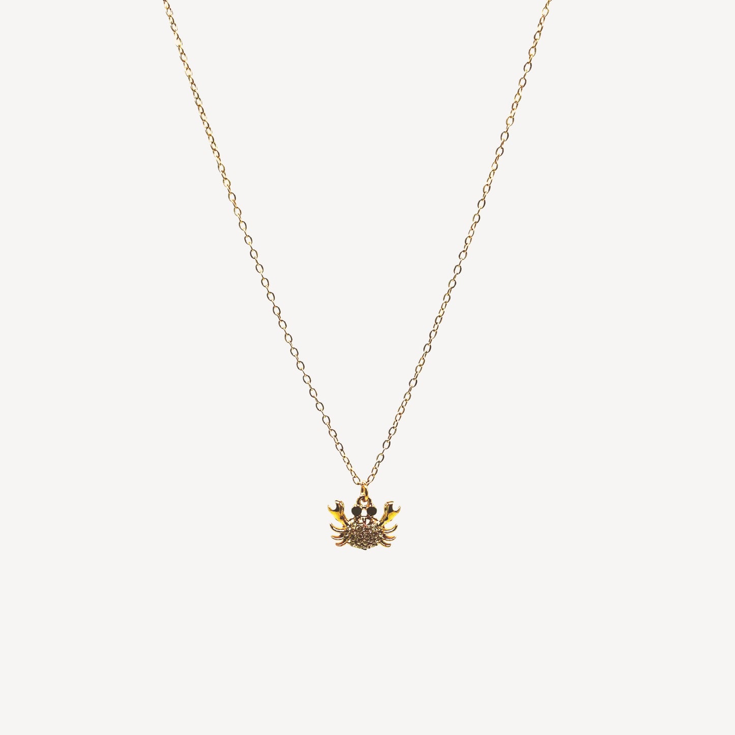 Collana GRANCHIO con Pendente e Zirconi Splendenti