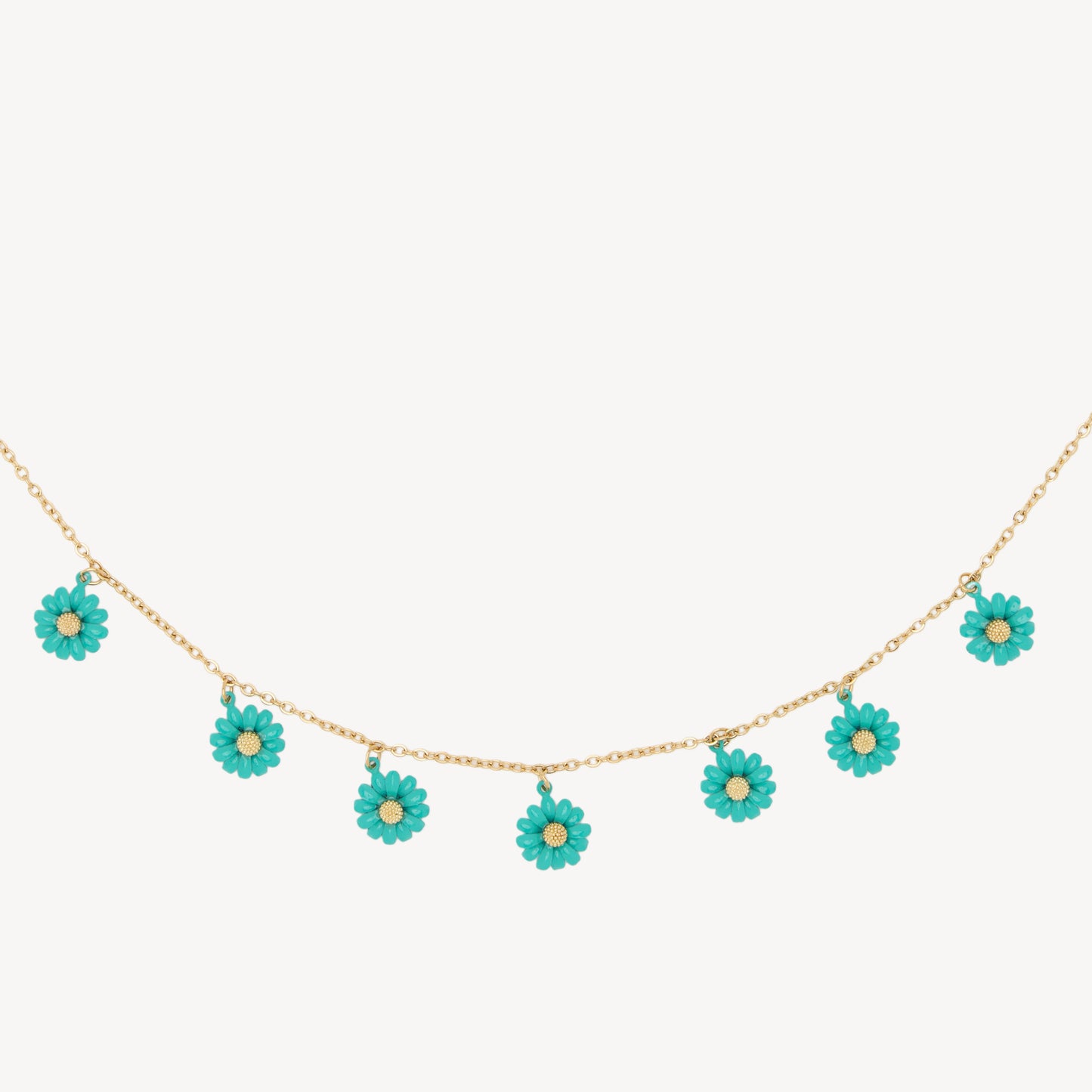 ✨Tiffany Daisy Necklace in hypoallergenic steel available in 2 versions steel or gold plated 💖🌈✨
