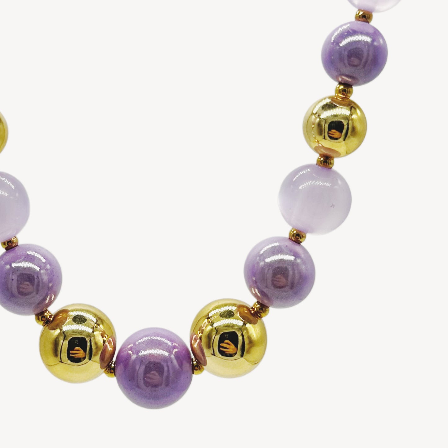 Collana PERLA con Perle Multicolor - VIOLA