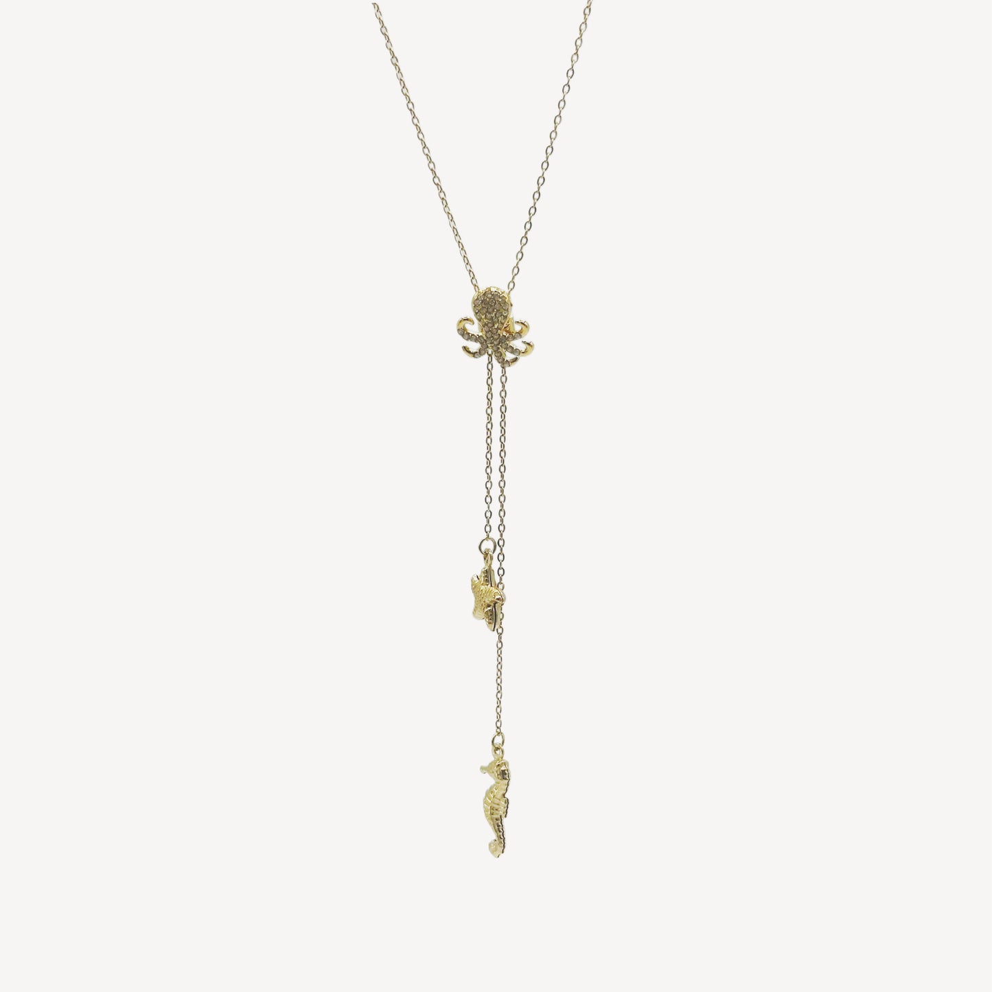 Collana TRILOGY OCEAN con Pendenti e Zirconi Luccicanti