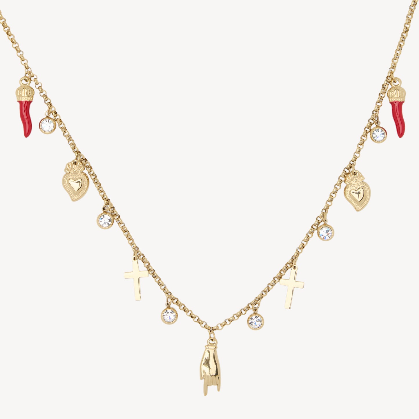 TRIS-LUCKY Bracelet with Lucky Pendants