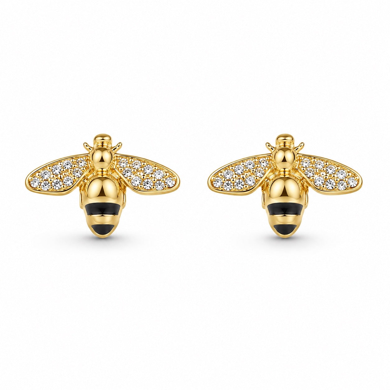 Orecchini APE con Strass Luccicanti - ORO