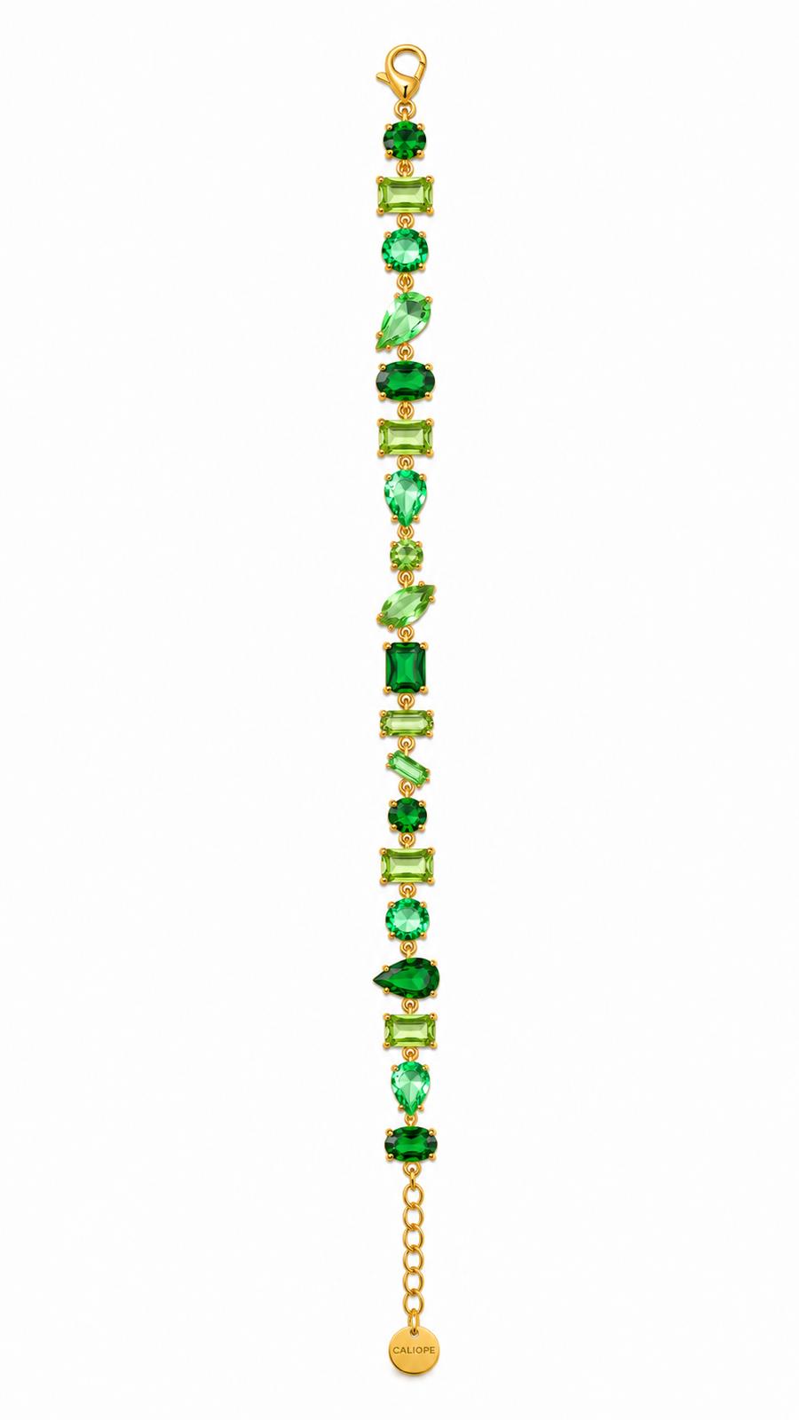Bracciale PORTOFINO con Zirconi e Strass - VERDE