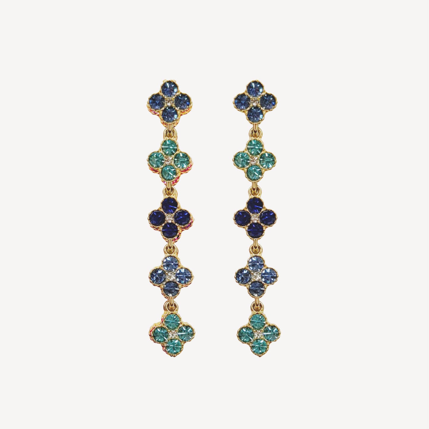 Orecchini BRILLI-FORTUNA con Zirconi Splendenti - BLU