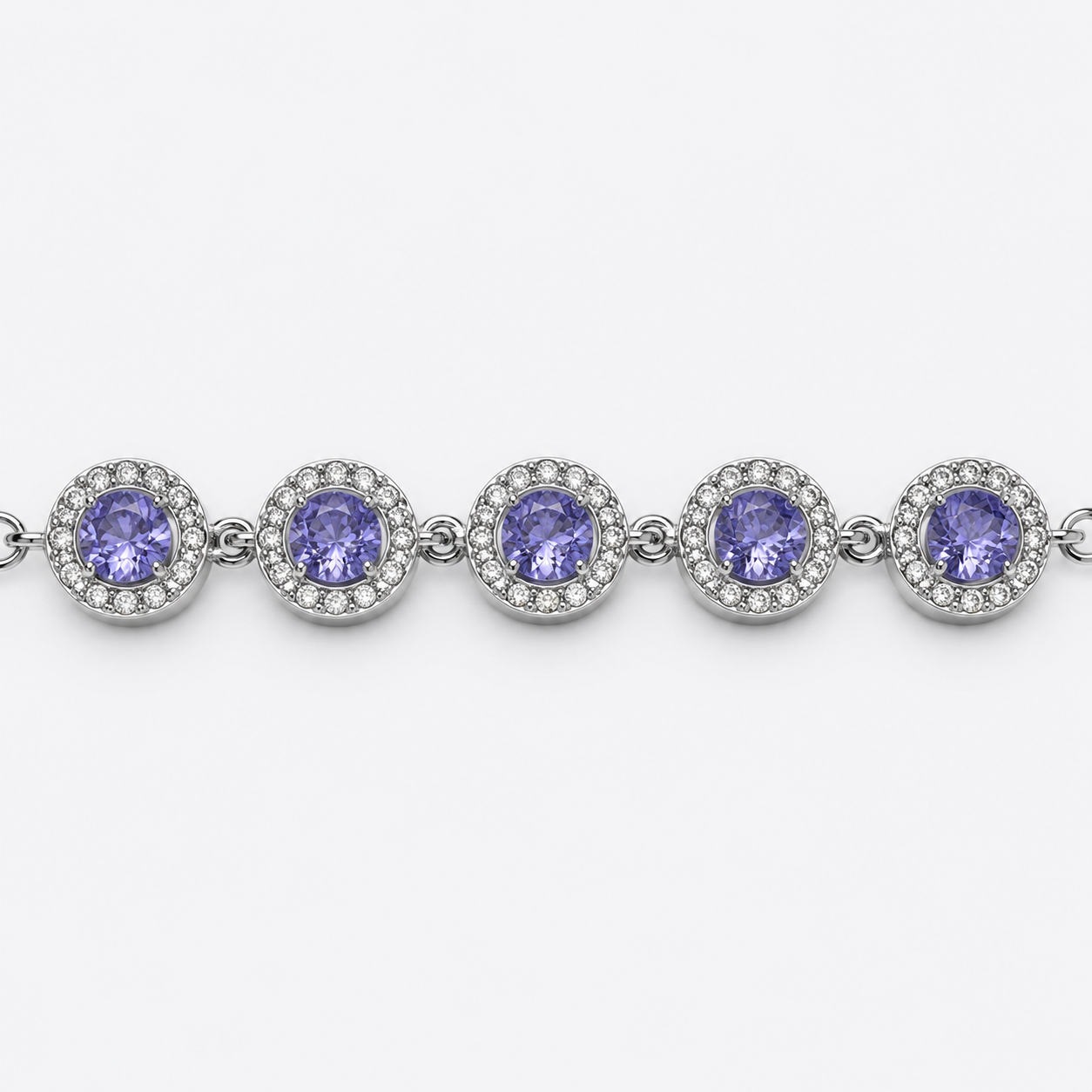 Bracciale ANGELI LILLA con Zirconi e Strass