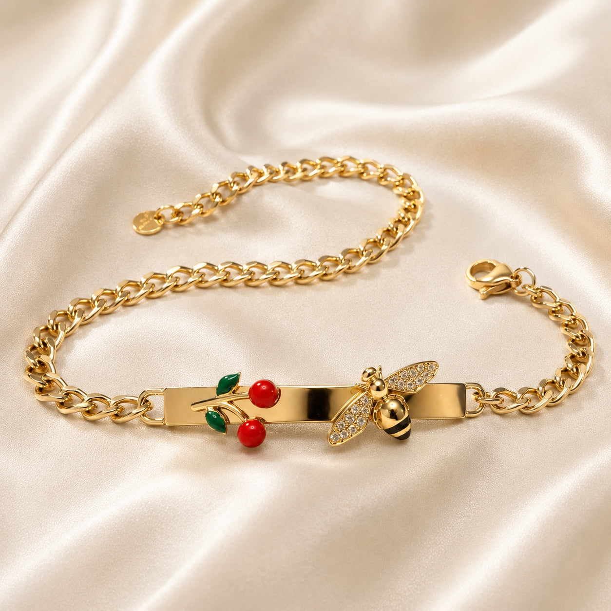 Bracciale APE con Zirconi e Strass - ORO
