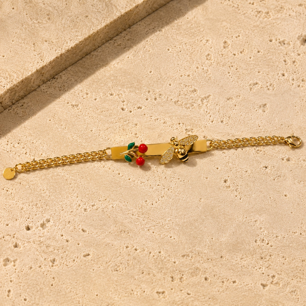 Bracciale APE con Zirconi e Strass - ORO