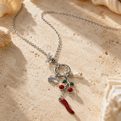 Collana PORTAFORTUNA - ARGENTO