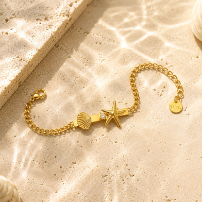 Bracciale STELLA con Zirconi e Strass - ORO