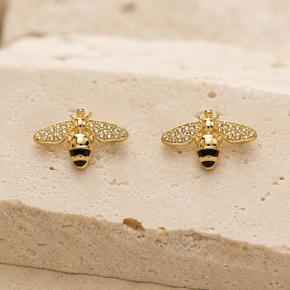 Orecchini APE con Strass Luccicanti - ORO