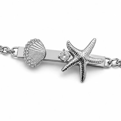 Bracciale STELLA con Zirconi e Strass - ARGENTO