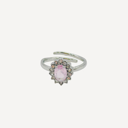 Adjustable BELL Ring with Bell and Rhinestones