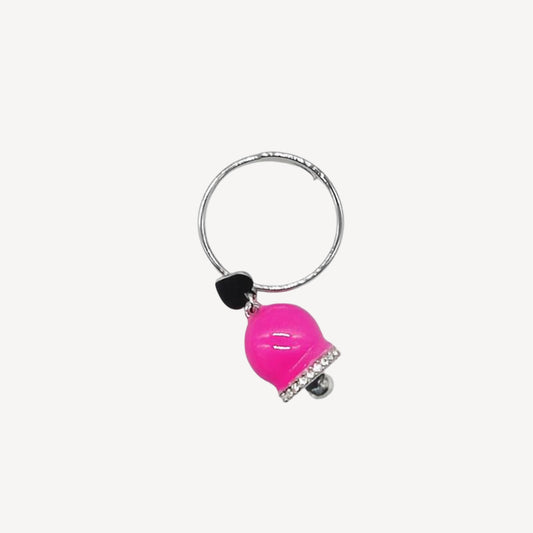 Anello CAMPANELLA-BASIC Regolabile Tinta Unita con Zirconi - Fucsia