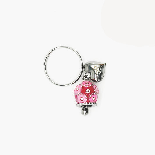 Anello CAMPANELLA-POIS con Pendente Campana - Fucsia