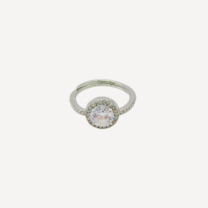Adjustable BELL Ring with Bell and Rhinestones