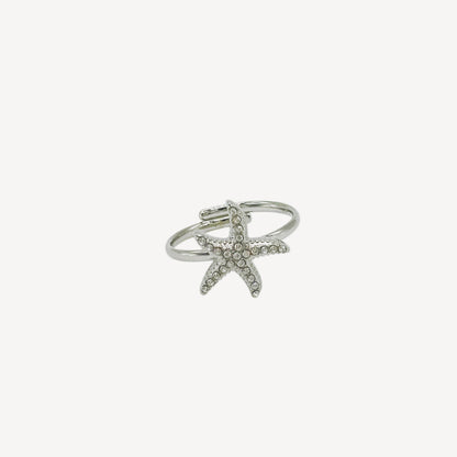Anello STELLA Regolabile con Stella Marina e Zirconi