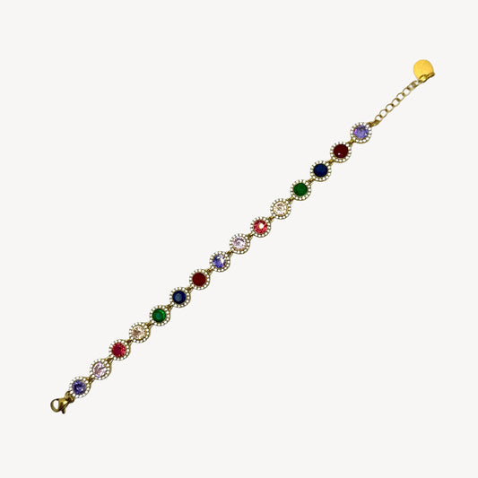 Bracciale ANGELI-ARCOBALENO con Zirconi e Strass