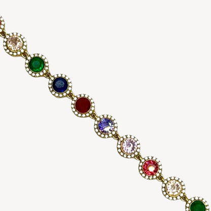 Bracciale ANGELI-ARCOBALENO con Zirconi e Strass