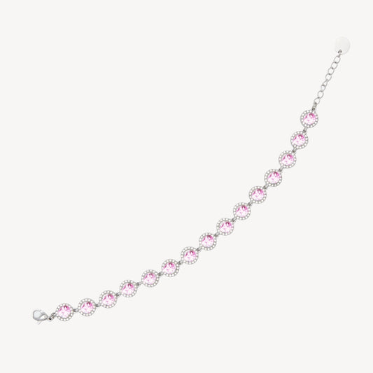 Bracciale ANGELI-ROSA con Zirconi e Strass