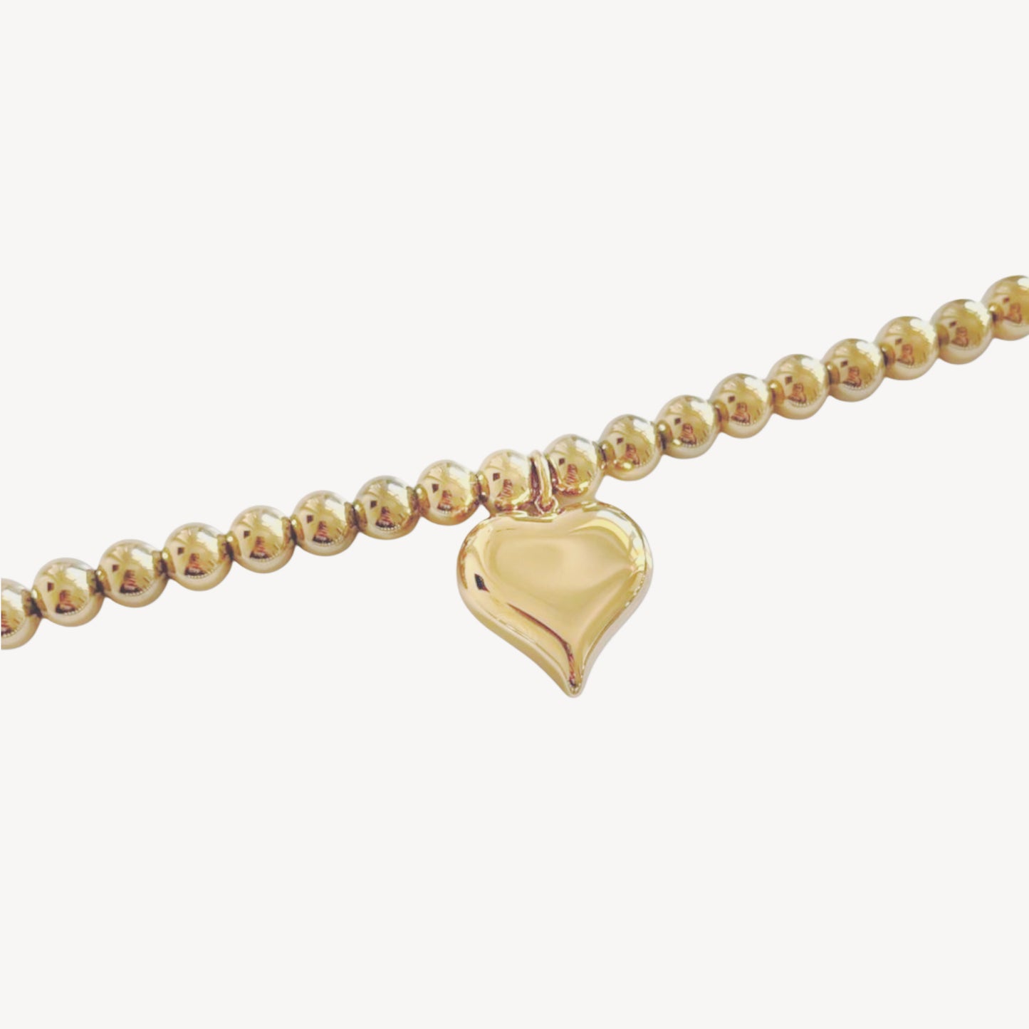 Bracciale CUORE-PENDENTE con Perle e Cuore