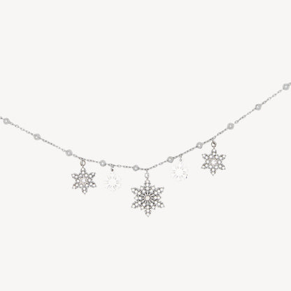 Bracciale FIOCCHI-DI-NEVE con Pendenti e Strass