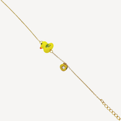 Bracciale PAPERELLA con Pendente a Paperella Giallo