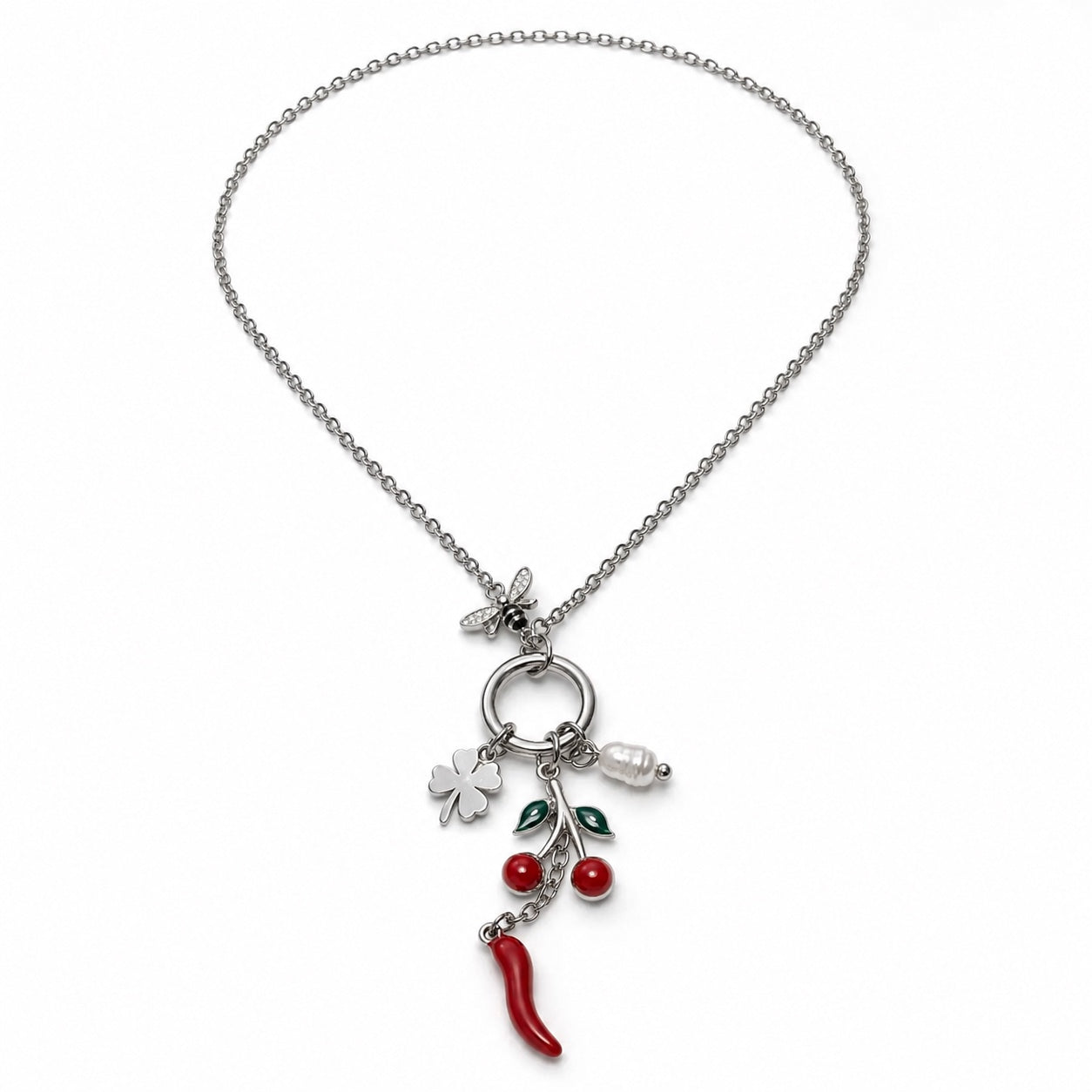 Collana PORTAFORTUNA - ARGENTO