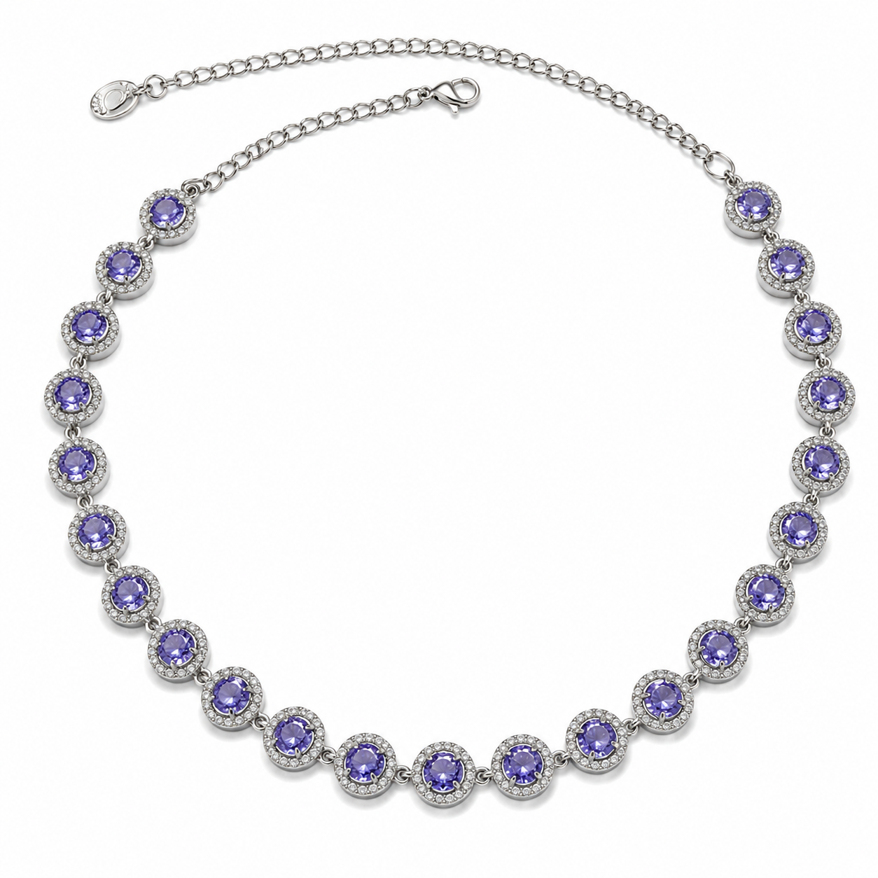 Collana ANGELI LILLA con Zirconi Splendenti
