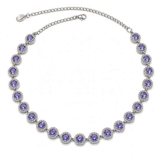 Collana ANGELI LILLA con Zirconi Splendenti