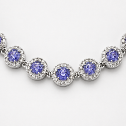 Collana ANGELI LILLA con Zirconi Splendenti