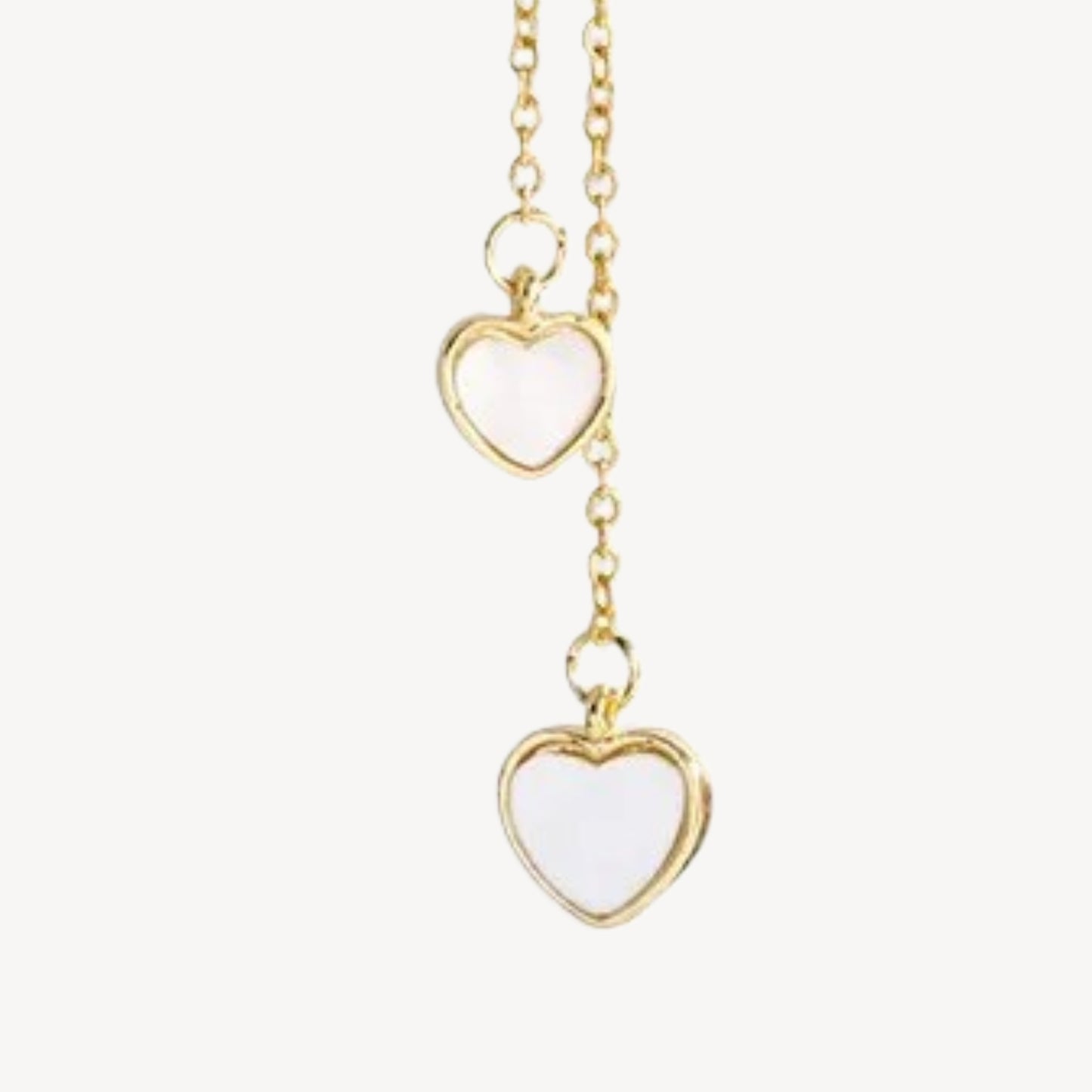 Collana DUE-CUORI con Cuori Pendenti Gioiello