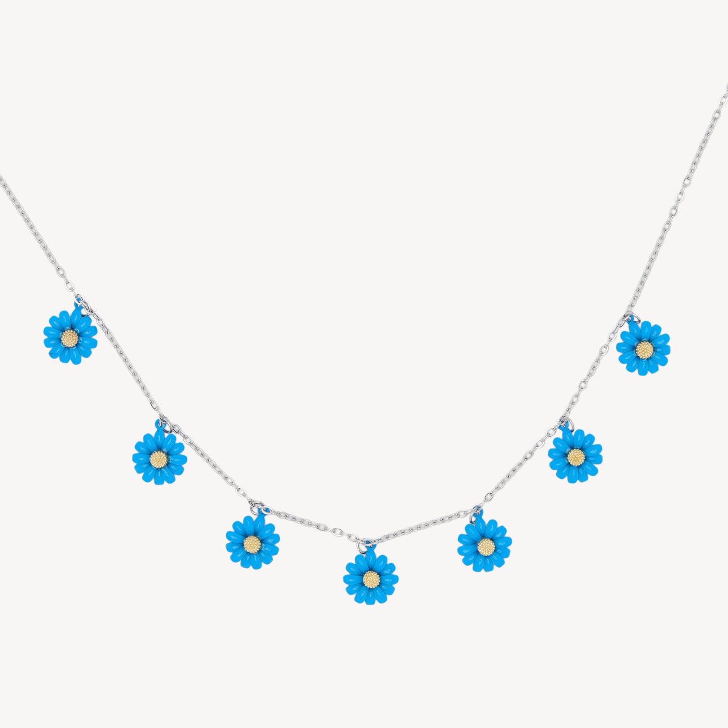 Collana MARGHERITE con Piccole Margherite - Blue