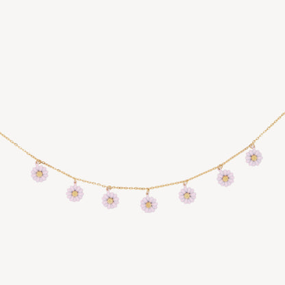 Collana MARGHERITE con Piccole Margherite - Rosa