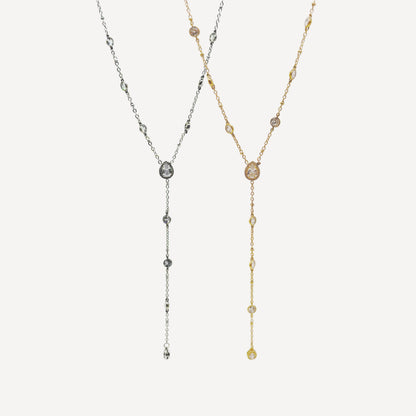 HEART Necklace with Rattle, Teddy and Zircon