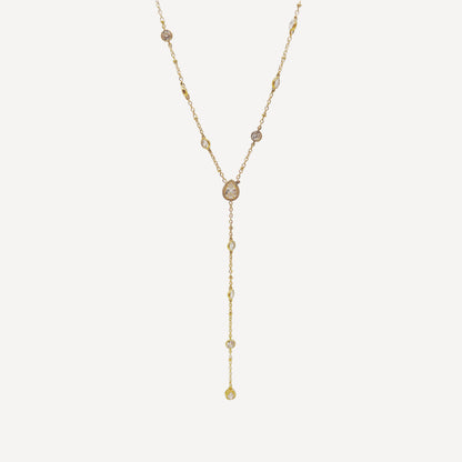 HEART Necklace with Rattle, Teddy and Zircon