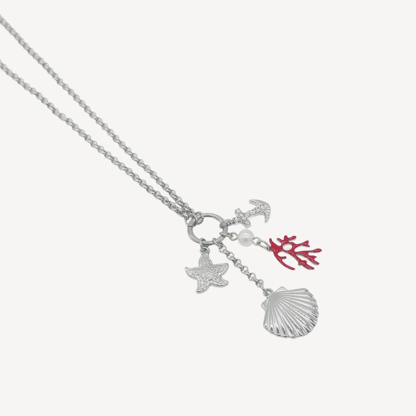 Collana OCEANO con Pendenti e Zirconi Splendenti