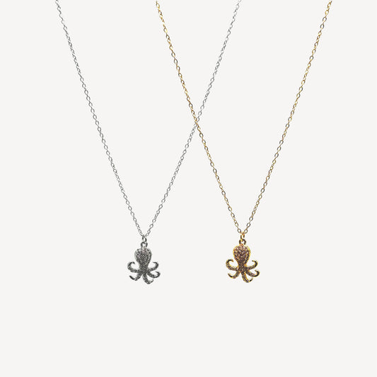 Collana POLIPO con Pendente e Zirconi Splendenti