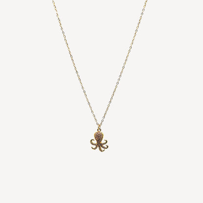 Collana POLIPO con Pendente e Zirconi Splendenti