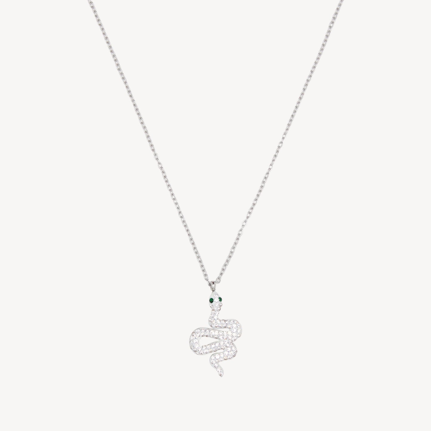 Collana SERPENTE con Pendente Serpente e Strass